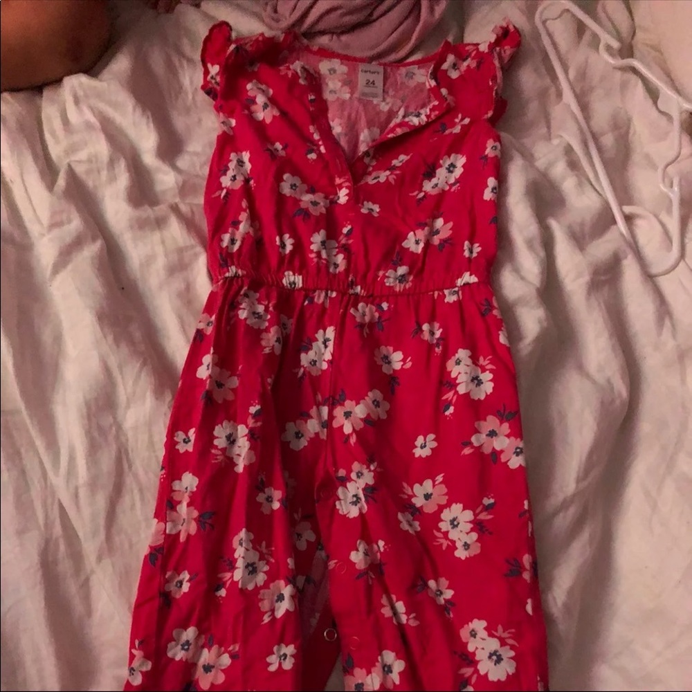 Carters babygirl size 24months jumpsuit